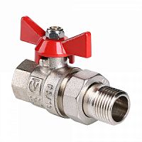 Кран шар. BASE с полусгоном 1/2" вн.-нар.