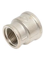 Муфта переходная DN25х15 (1"ВР х 1/2"ВР) латунь никель