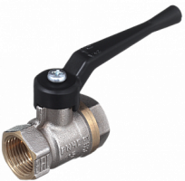 Кран шар. БАЗ, стальная рукоятка 1" вн.-вн.,никель (БАЗ.А30.0.25.НЛМ)