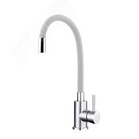 Смеситель для кухни TSARSBERG TSB-114-W003 гибкий излив БЕЛЫЙ тип См-МОЦБА