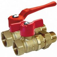 Кран шар. БАЗ с полусгоном, стальная рукоятка 1 1/4" (БАЗ.А.А31.0.32)