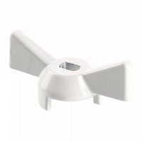 Ручка-бабочка для крана, 1/2"-3/4" белая