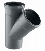 Тройник вн. канализация 110/110/45*