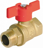 Кран шар. БАЗ, рукоятка бабочка 1/2" вн.-нар. (БАЗ.А31.1.15)