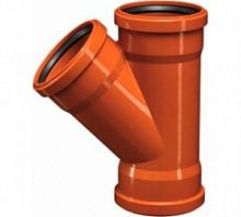 Тройник наруж. канализация 160/110/45*