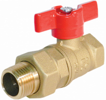 Кран шар. БАЗ с полусгоном, рукоятка бабочка 1" (БАЗ.А.А31.1.25)