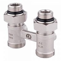 Узел нижнего подключения радиатора Н-образный прямой 1/2" нар х 3/4" нар (евроконус)