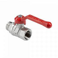 Кран шаровой СТАНДАРТ, никель, длинная рукоятка 1/2", вн.-нар. PN40 (ГОСТ)
