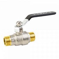 Кран шар. БАЗ, стальная рукоятка 3/4" нар.-нар.,никель (БАЗ.А32.0.20 Н)