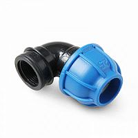 Угол ПНД компрессионный переходный 20х1/2" ВР