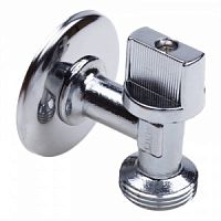 Кран шаровой угловой для сантехнических приборов 1/2"нар-3/4"нар