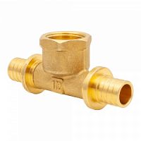 Тройник аксиальный 20 мм х 3/4" вн х 20 мм