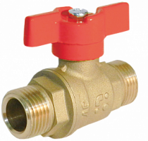 Кран шар. БАЗ, рукоятка бабочка 3/4" нар.-нар. (БАЗ.А32.1.20)