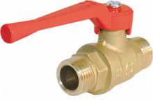 Кран шар. БАЗ, стальная рукоятка 1/2" нар.-нар. (БАЗ.А32.0.15)