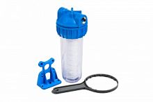 Колба 10" CFC-10K (резьба 1") с картриджем SC-10W (5мкм)