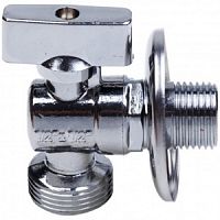 Кран шаровой угловой с удлиненной резьбой 1/2"нар-3/4"нар