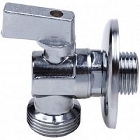 Кран шаровой угловой с обратным клапаном1/2"нар-3/4"нар Cr B