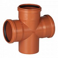 Крестовина однопл.  наруж. канализация 110/110/110/87*